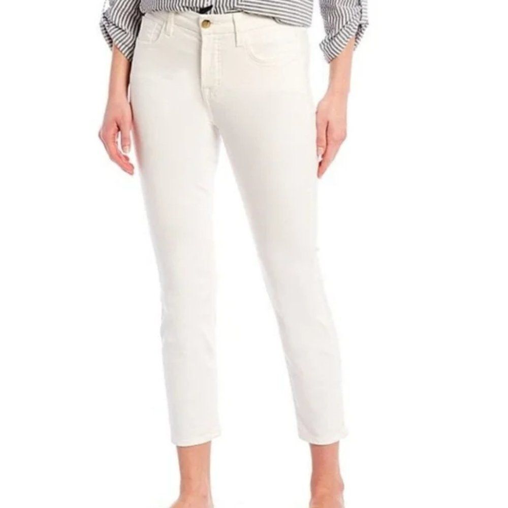 Jen7 by 7 For All Mankind Women's White Cropped Skinny Jeans size 6